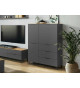 Buffet haut graphite et chêne navarra