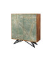 Buffet haut originale placage de pierre et acacia