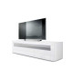 Meuble TV Design Laqué 2 Portes 1 Niche
