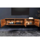 Meuble télé suspendu 160 cm acacia massif