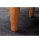 Meuble TV 145 cm acacia et métal doré