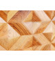 Meuble TV 145 cm acacia et métal doré
