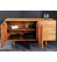 Buffet rétro bois massif 145 cm