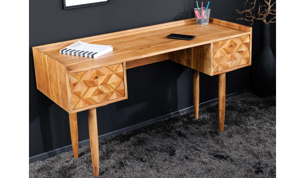 Bureau rétro moderne en acacia