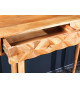 Console rétro moderne en acacia