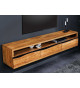 Meuble tv mural en acacia 160 cm