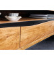 Meuble tv mural en acacia 160 cm