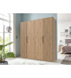 Armoire dressing 4 portes 200 cm