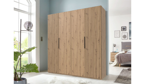 Armoire dressing 4 portes 200 cm