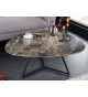 Table basse en céramique marbre taupe