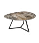 Table basse en céramique marbre taupe