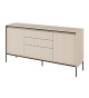 Buffet strié avec led couleur sable 166 cù