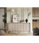 Buffet strié avec led couleur sable 166 cù