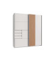 Armoire moderne bois et blanche