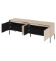 Meuble TV beige sable avec bande led