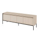 Meuble TV beige sable avec bande led