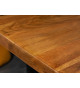 Table basse plateau acacia et pieds en métal