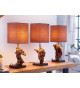 Lot de 2 lampes de table en bois flotté