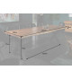 Table à manger massive en bois d'acacia