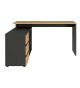 Bureau en bois et gris graphite