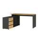 Bureau en bois et gris graphite