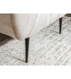 Fauteuil de salon en velours champagne