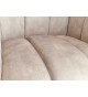 Fauteuil de salon en velours champagne