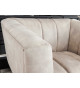 Fauteuil de salon en velours champagne