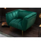 Fauteuil de salon vert velours