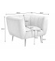 Fauteuil de salon vert velours
