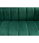 Canapé de salon 2 places vert velours