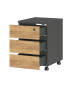 Bureau graphite et chêne navarra