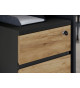 Bureau graphite et chêne navarra