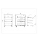Bureau graphite et chêne navarra