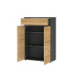 Meuble de bureau 2 portes 1 tiroir