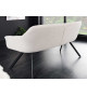 Banquette design tissu beige