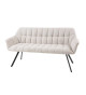 Banquette design tissu beige