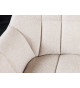 Banquette design tissu beige
