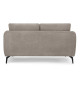 Canapé confort 2 places tissu beige foncé