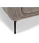 Canapé confort 2 places tissu beige foncé