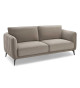Canapé confort 3 places tissu beige foncé