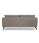 Canapé confort 3 places tissu beige foncé