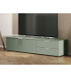 Banc TV vert sauge et métal