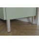 Banc TV vert sauge et métal