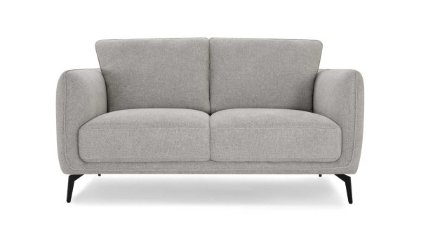 Canapé confort 2 places tissu gris