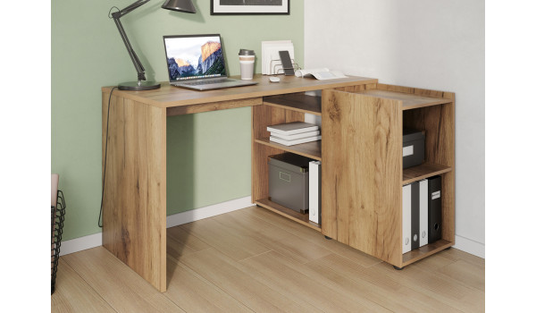 Bureau d'angle avec rangement