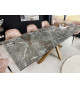 Table extensible céramique et pieds cuivré