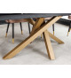 Table extensible céramique et pieds cuivré