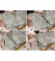 Table extensible céramique et pieds cuivré