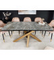 Table extensible céramique et pieds cuivré